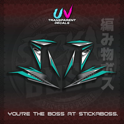 【PREMIUM UV PRINT】CLICK 125 V3 INDO CONCEPT ( TRANSPARENT SLASH BLADE VARIO ) STICKER DECALS By STICKABOSS