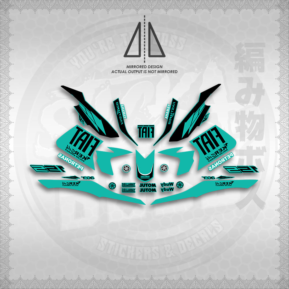 STICKER DECALS for SNIPER 155 (S155FIBIBI) By STICKABOSS (SOFIE LAMINATED WATERPROOF)