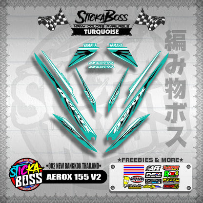 AEROX 155 V2 DECALS ( 002 NEW BANGKOK THAILAND )【WITH FREEBIES】