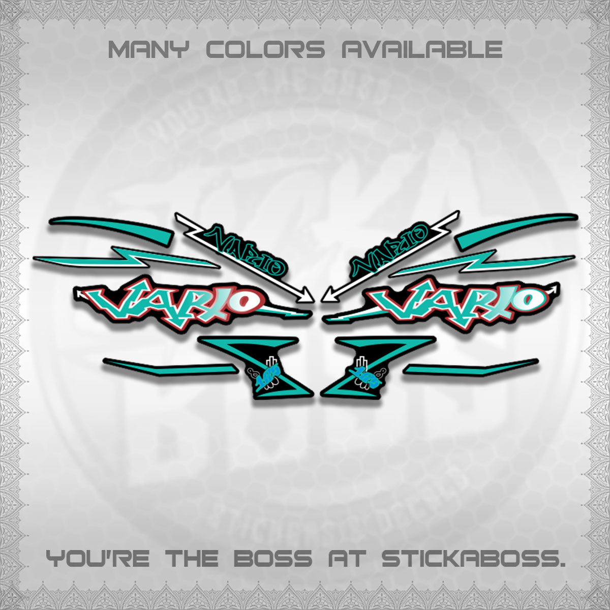 CLICK V2 INDO/MALAY VARIO DECALS (GRAFITY VARIO MOTIF)STICKER DECALS BY STICKABOSS