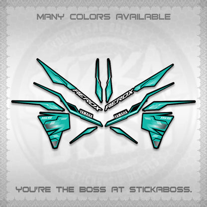 AEROX V3 INDO DECALS (ALPHA TURBO 0001)STICKER DECALS By STICKABOSS