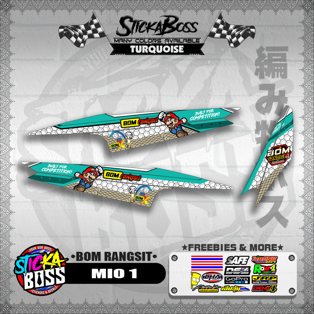 MIO 1 INDO DECALS ( BOM RANGSIT )【WITH FREEBIES】