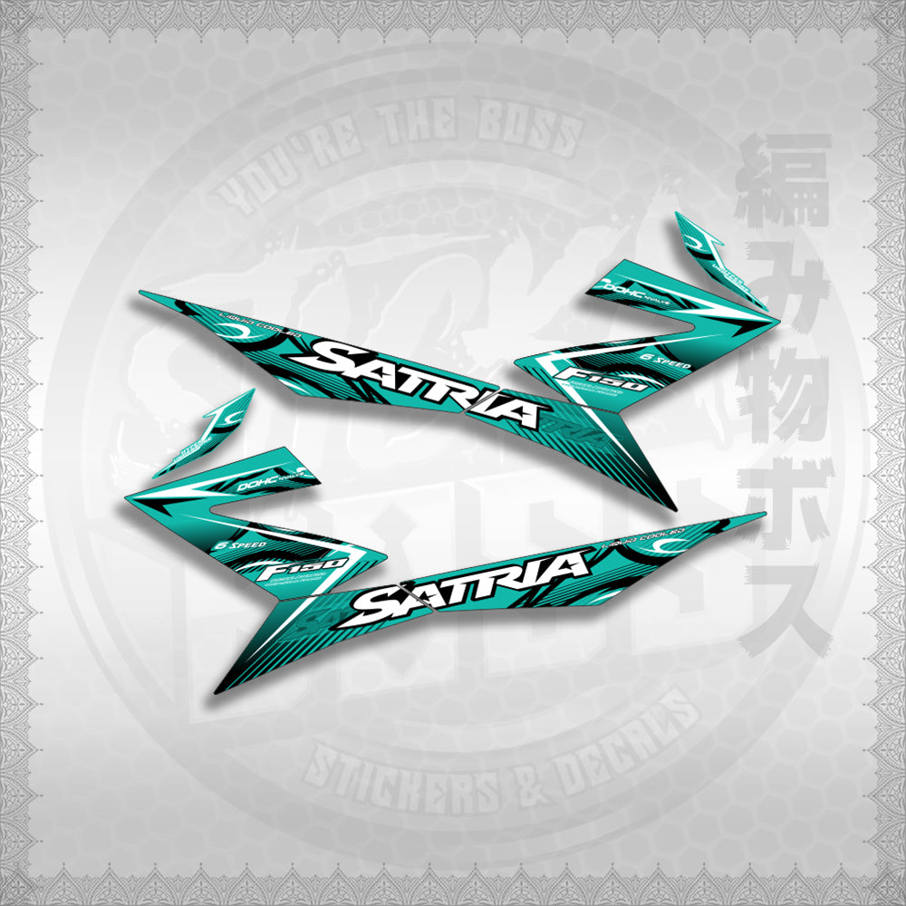 STICKER DECALS for RAIDER 150 FI (RFISATHMATH) By STICKABOSS (SOFIE LAMINATED WATERPROOF)