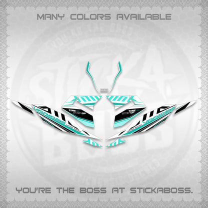 CLICK 125 V4 VARIO FOR WHITE DECALS (2026 VR0007 DESIGN) STICKER KITS By STICKABOSS