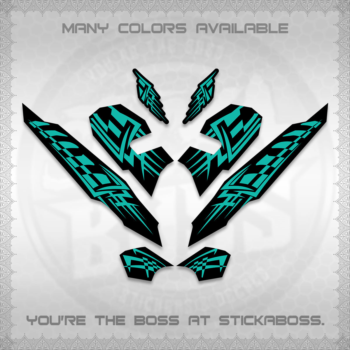 CLICK 125 V3 VARIO INDO-MALAY DECALS (2026 TRIBAL LINES DESIGN) STICKER DECALS By STICKABOSS