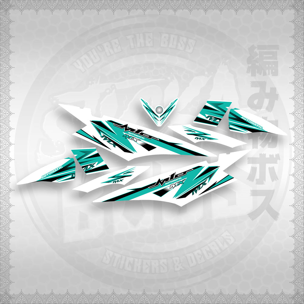 STICKER DECALS for MIO SOUL I (MSISTCAFOWH) By STICKABOSS (SOFIE LAMINATED)