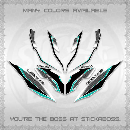 CLICK 125 V3 VARIO DECALS (2026 INDO HONEYCOMB DESIGN) STICKER DECALS By STICKABOSS (Copy)