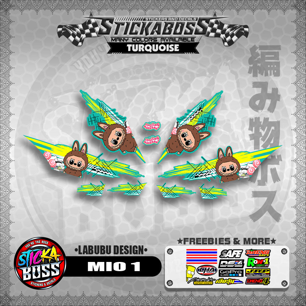 MIO 1 STICKER DECALS ( LABUBU DESIGN )【WITH FREEBIES】
