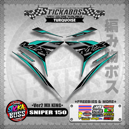 SNIPER 150 DECALS ( Ver2 MX KING )【WITH FREEBIES】MALAYSIAN CONCEPT/Y15ZR/EXCITER 150
