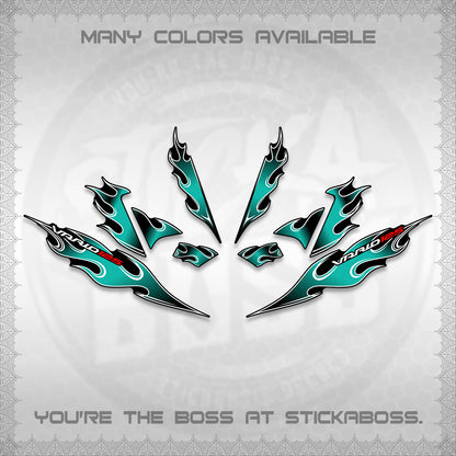 CLICK 125 V4 VARIO DECALS (2026 MOTIF FLAME 1 TONE)STICKER DECALS By STICKABOSS