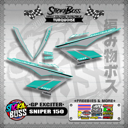SNIPER 150 STOCK DECALS ( GP EXCITER )【WITH FREEBIES】