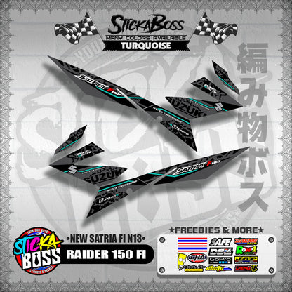 RAIDER 150 FI DECALS ( NEW SATRIA FI N13 )【WITH FREEBIES】