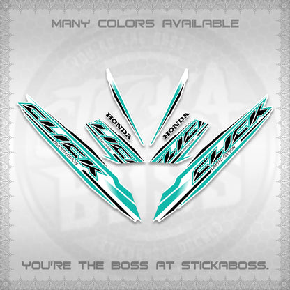 CLICK 125 V3 INDO FOR WHITE DECALS (2024 SV 13-A2 STYLE) STICKER KITS By STICKABOSS