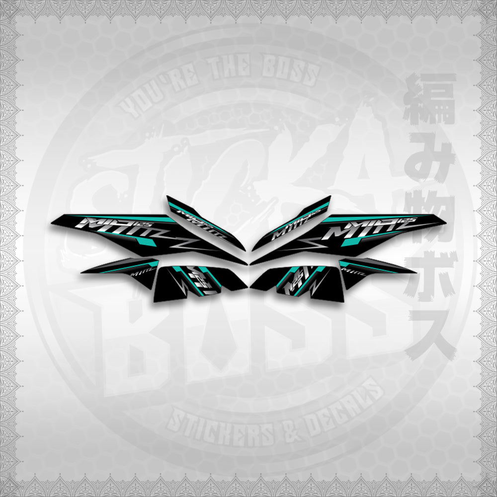 STICKER DECALS for MIO I 125 M3 INDO (MIRSTMIZ) By STICKABOSS (SOFIE LAMINATED WATERPROOF)
