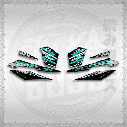 STICKER DECALS for AEROX V3 ALPHA TURBO INDO (AV3NVRAST) By STICKABOSS (SOFIE LAMINATED WATERPROOF)