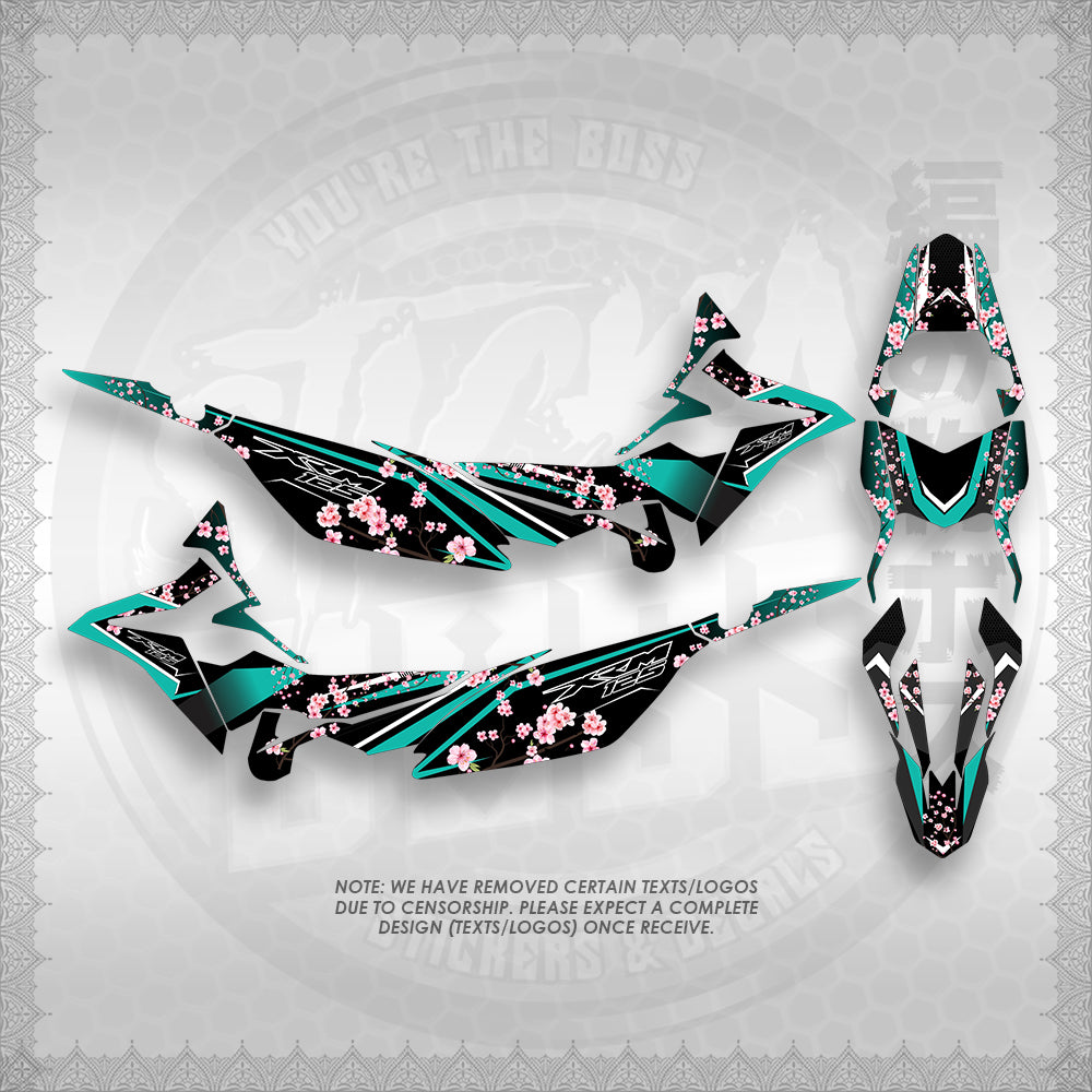 STICKER DECALS FOR XRM 125 FI FULL DECALS (X125FSAIN) By STICKABOSS (SOFIE LAMINATED WATERPROOF)