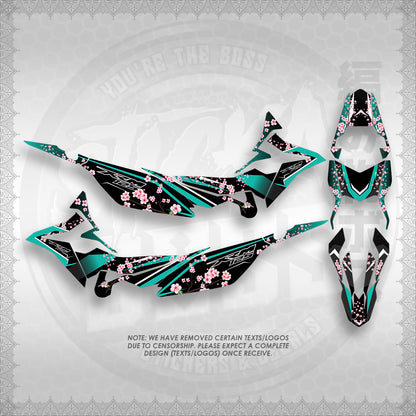 STICKER DECALS FOR XRM 125 FI FULL DECALS (X125FSAIN) By STICKABOSS (SOFIE LAMINATED WATERPROOF)