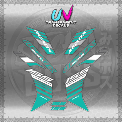 【PREMIUM UV PRINT】TRANSPARENT AEROX V3 ALPHA TURBO INDO (AV3BAST)【WITH FREEBIES】