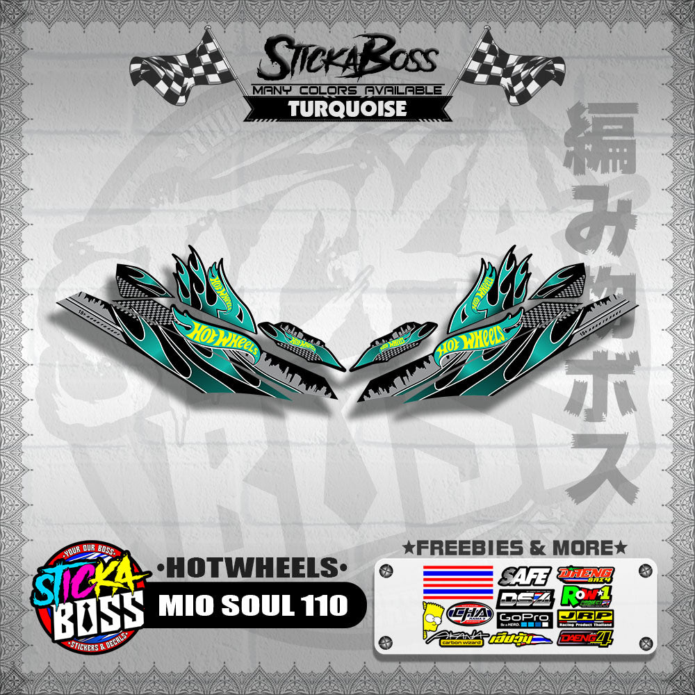 MIO SOUL 110 CARB OLD DECALS ( HOTWHEELS )【WITH FREEBIES】