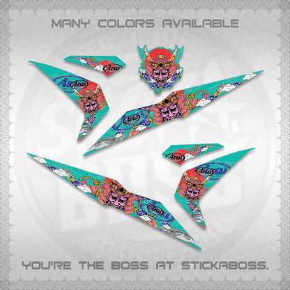 BEAT FI V2 INDO DECALS (2026 NEW SAMURAI MOTIF) STICKER KITS BY STICKABOSS