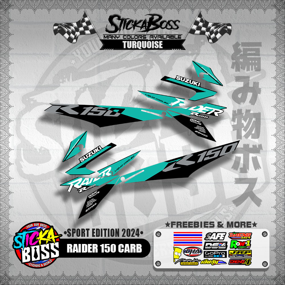 RAIDER 150 CARB DECALS ( SPORT EDITION 2024 )【WITH FREEBIES】
