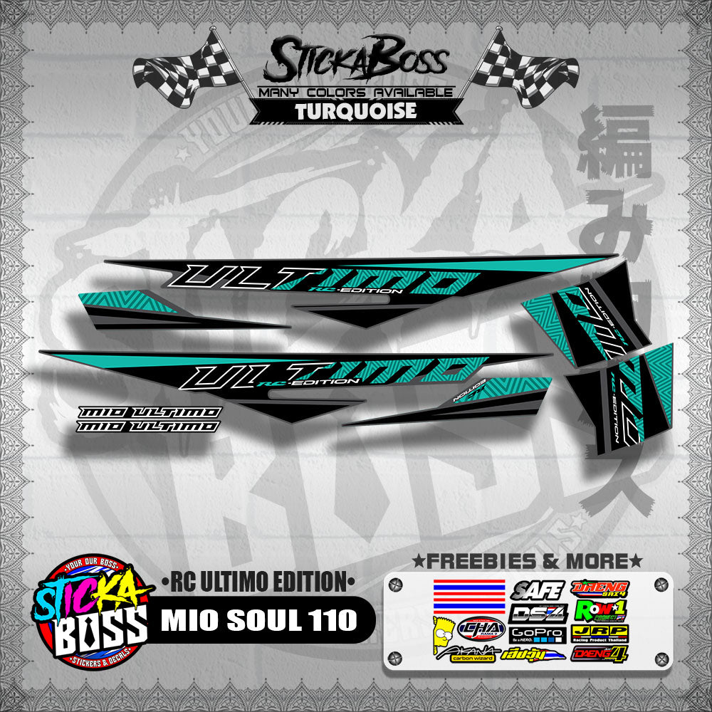 MIO SOUL 110 DECALS ( RC ULTIMO EDITION )【WITH FREEBIES】