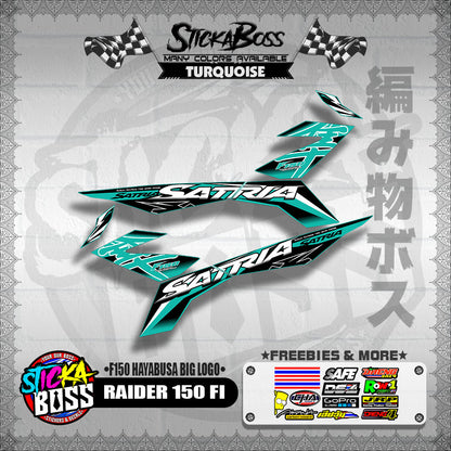 RAIDER 150 FI DECALS ( F150 HAYABUSA BIG LOGO )【WITH FREEBIES】