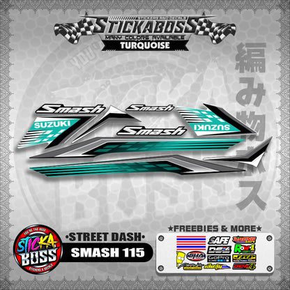 SMASH 115 STICKER DECALS ( STREET DASH )【WITH FREEBIES】