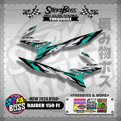RAIDER 150 FI DECALS ( NEW 2024 R150 )【WITH FREEBIES】