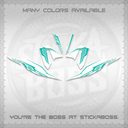 CLICK 125 V4 FOR WHITE DECALS (2026 VEERIZA STYLISH DESIGN) STICKER DECALS By STICKABOSS