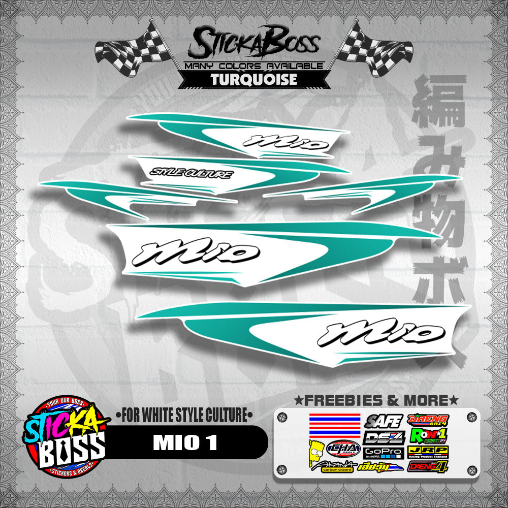 MIO 1 DECALS ( FOR WHITE STYLE CULTURE )【WITH FREEBIES】