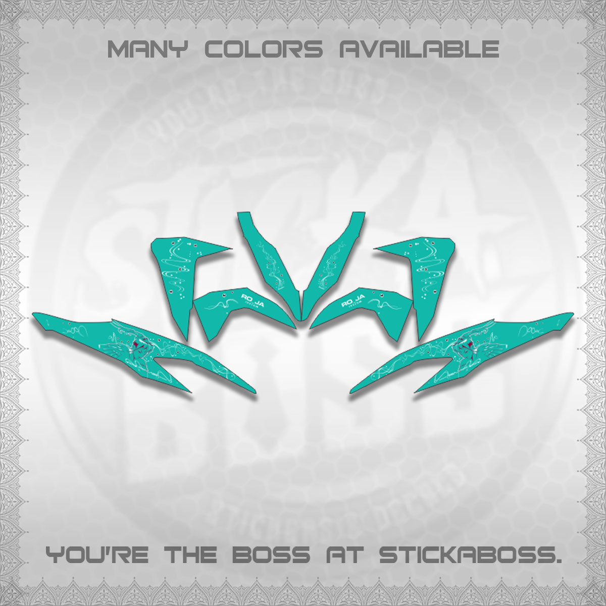 CLICK V2 DECALS (2F&2F 2026 DESIGN)STICKER DECALS BY STICKABOSS