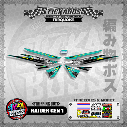 RAIDER GEN 1 STICKER DECAL ( STRIPPING DOTS)【WITH FREEBIES】