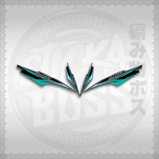 STICKER DECALS for MIO SPORTY / SMILE INDO (MSPMOA4) By STICKABOSS (SOFIE LAMINATED WATERPROOF)