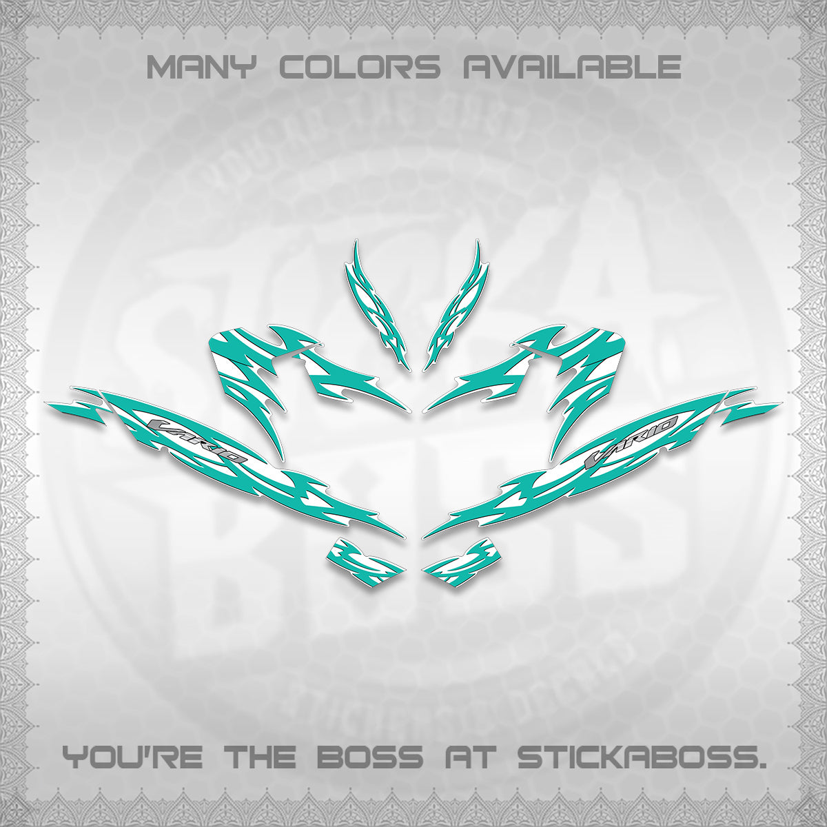 CLICK 125 V4 INDO VARIO FOR WHITE DECALS (2026 NUSANTARA STRIPING) STICKER DECALS By STICKABOSS