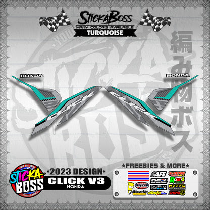 CLICK V3 DECALS ( 2023 DESIGN )【WITH FREEBIES】