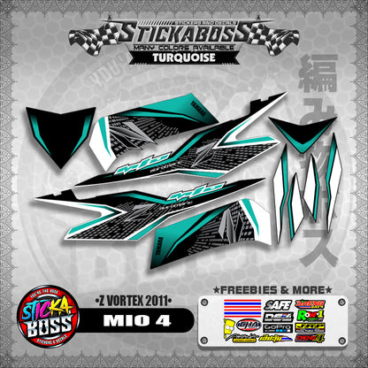 MIO 4 STICKER DECALS ( Z VORTEX 2011 )【WITH FREEBIES】