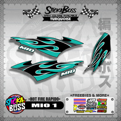 MIO 1 DECALS ( HOT FIRE RAPIDO )【WITH FREEBIES】