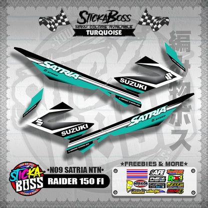 RAIDER 150 FI DECALS ( N09 SATRIA NTN )【WITH FREEBIES】