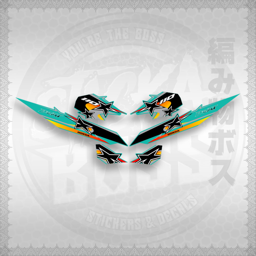 BEAT Fi V2 INDO CONCEPT ( TERBARU MOTIF ) STICKER DECALS By STICKABOSS