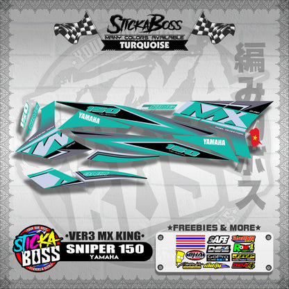 SNIPER 150 DECALS ( VER3 MX KING )【WITH FREEBIES】
