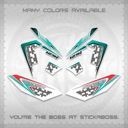 CLICK 125 V4 VIETNAM FOR WHITE DECALS (2026 TERBARU MOTIF DESIGN) STICKER KITS BY STICKABOSS