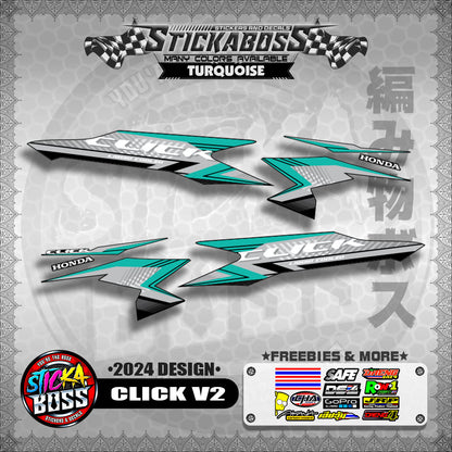CLICK V2 STOCK DECALS ( 2024 DESIGN )【WITH FREEBIES】