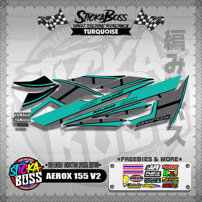 AEROX 155 V2 DECALS ( 1991 ENERGY INDUCTION SPECIAL EDITION )【WITH FREEBIES】