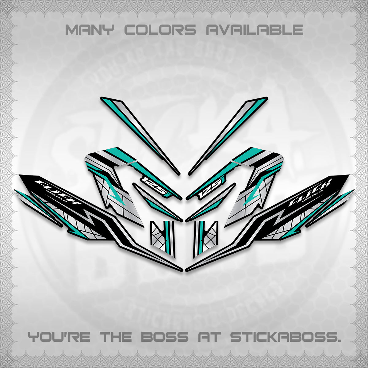 CLICK V4 INDO DECALS (2026 NEW LINE X STYLE) STICKER KITS By STICKABOSS