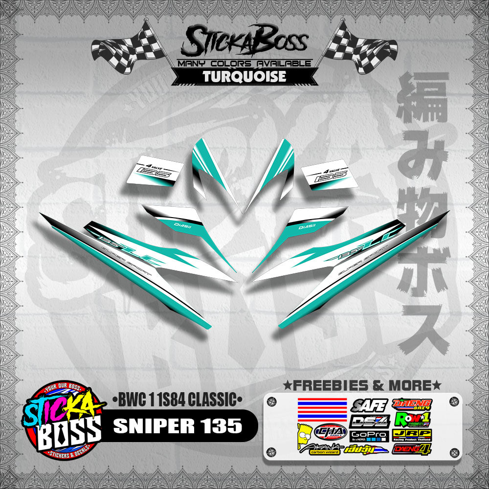 SNIPER 135 DECALS ( BWC 1 1S84 CLASSIC )【WITH FREEBIES】