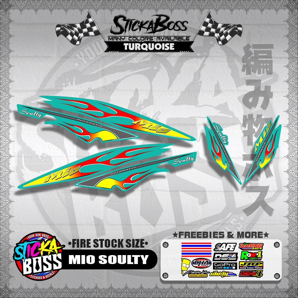MIO SOULTY DECALS ( FIRE STOCK SIZE )【WITH FREEBIES】