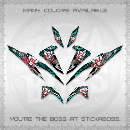 CLICK 125 V2 DECALS (2026 NEW RCB 2.0 DESIGN) STICKER KITS BY STICKABOSS