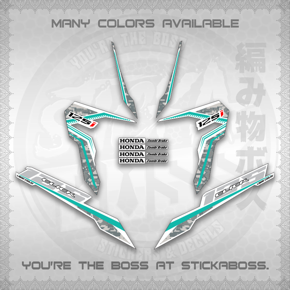 CLICK 125 V3 VIETNAM CONCEPT ( FOR WHITE BARCODE STYLE ) STICKER DECALS By STICKABOSS