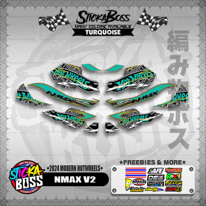NMAX V2 DECALS ( 2024 MODERN HOTWHEELS )【WITH FREEBIES】